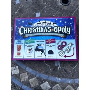 Christmas-Opoly Board Game  Christmas-Themed Monopoly Style Family Game - Sealed